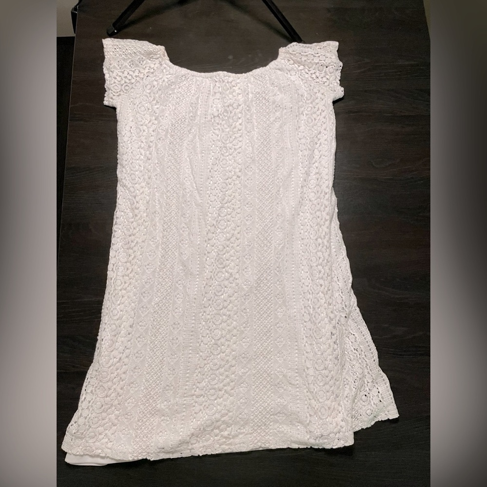 Local boutique white lace dress